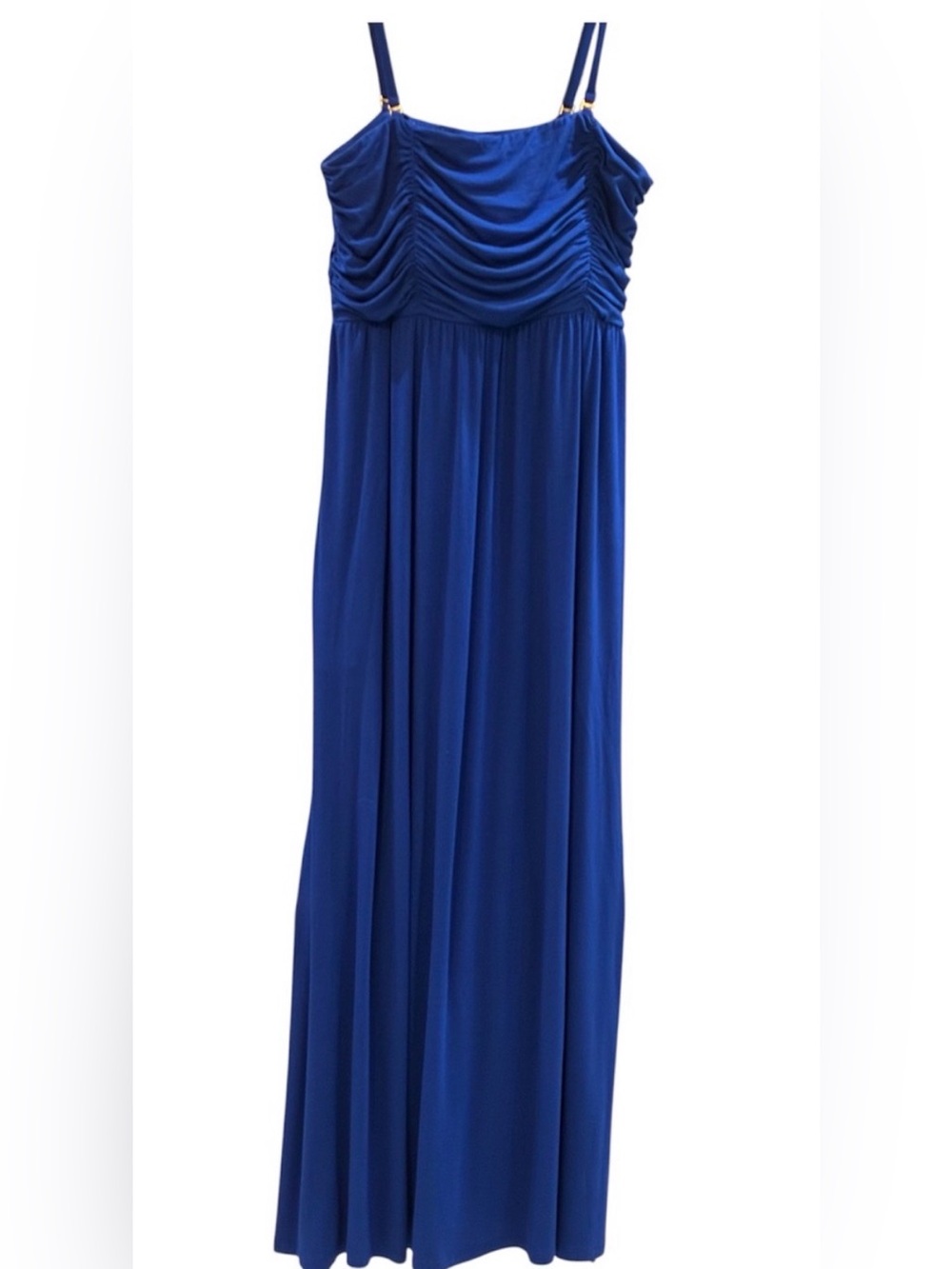 SOMA 💙 NEW WITHOUT TAGS  Ruched Maxi Dress WITH REMOVABLE and ADJUSTABLE STRAPS